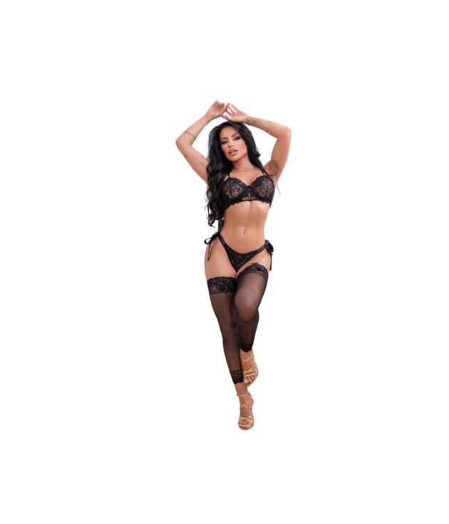 Conjunto Lingerie Zoe Premissa 3 Peças