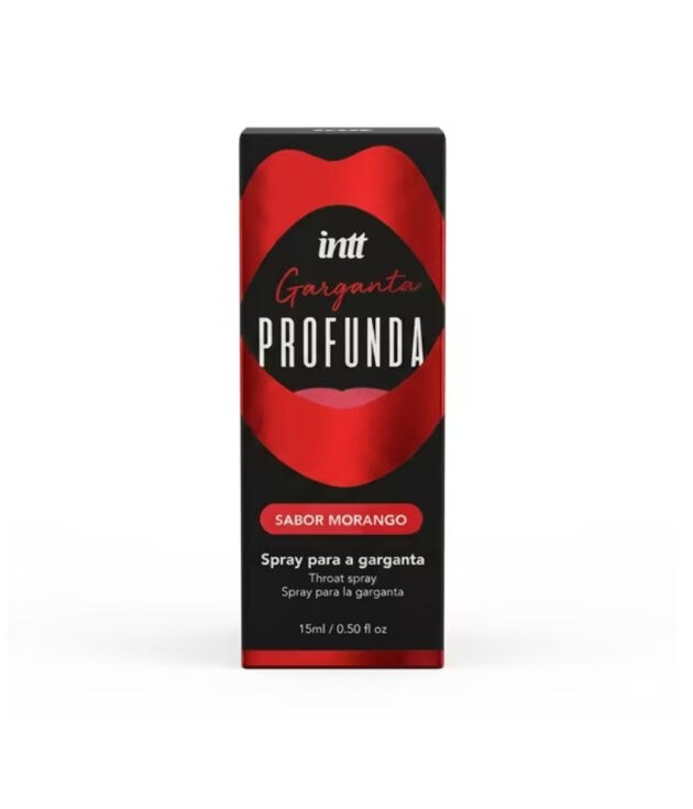 Garganta Profunda Spray Dessensibilizante Oral Sabor Morango - INTT  15ml