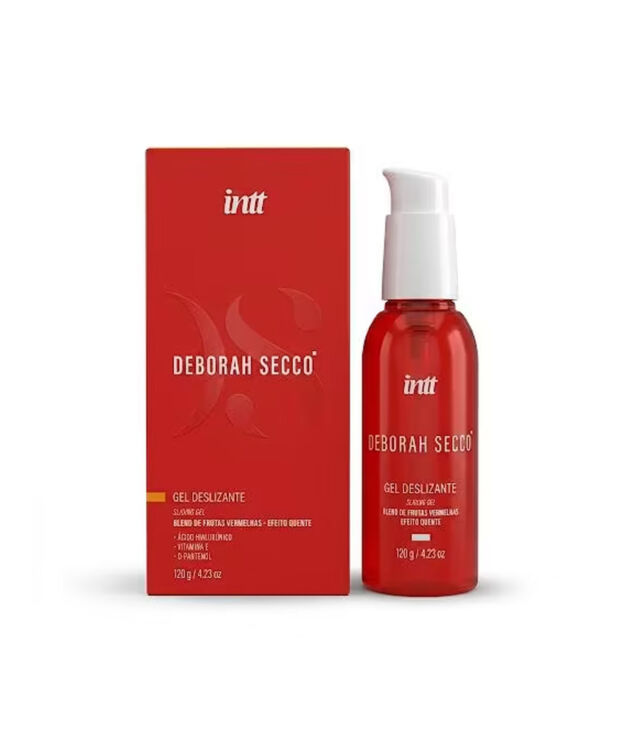 Gel Deslizante Beijável Frutas Vermelhas Efeito Quente com Ácido Hialurônico Deborah Secco INTT