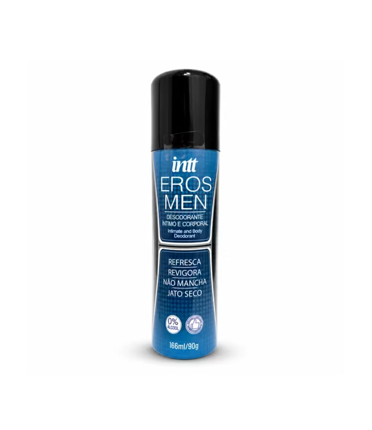 Eros Men Desodorante Íntimo e Corporal Masculino Refrescante Aerossol 166ml Intt