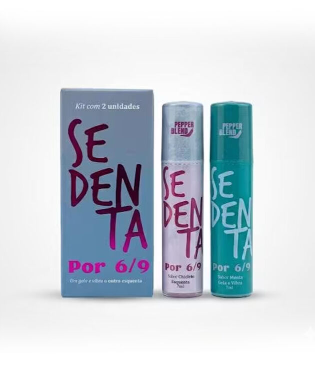 Sedenta Por 6/9 Kit 2 Géis Comestíveis Menta Gelada + Chiclete