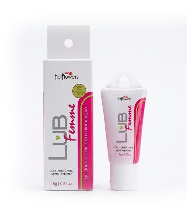 Lub Femme Gel Lubrificante Íntimo Feminino 50+Ácido Hialurônico Hot Flowers