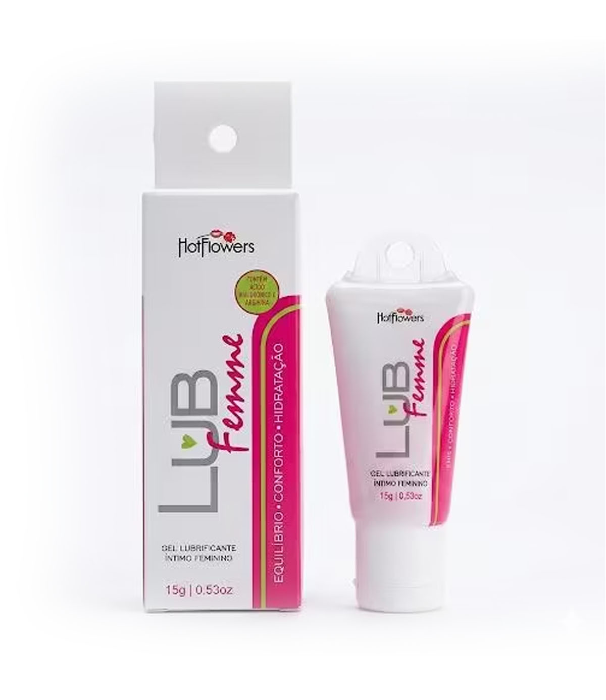Lub Femme Gel Lubrificante Íntimo Feminino 50+Ácido Hialurônico Hot Flowers