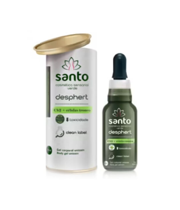 Santo Desphert Gel Sensorial Verde - Cosmético Corporal Unissex 0.35oz