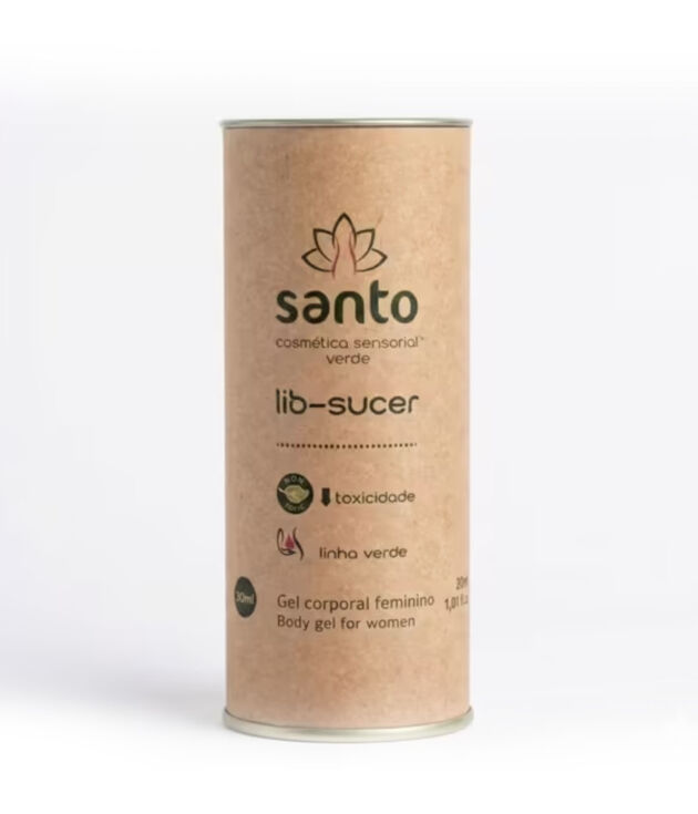 Santo Lib-Sucer Gel Corporal Feminino - Estimulador com Sucção e Vibração 30g