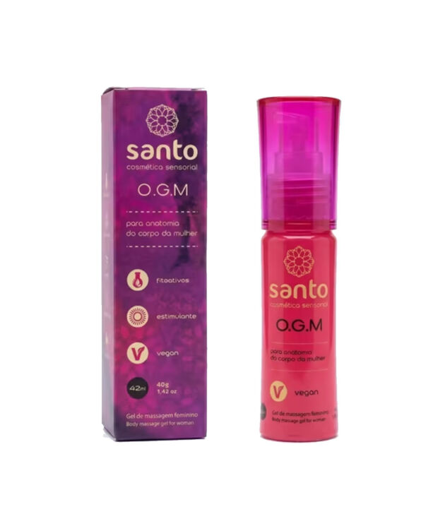 Santo O.G.M Gel de Massagem Feminino - Estimulante com Fitoativos e Jambu 40g
