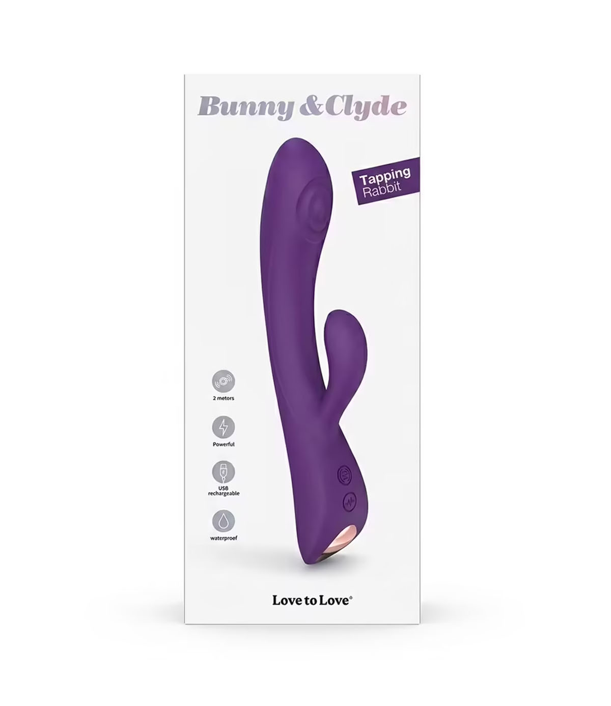 Love to Love Bunny & Clyde Vibrador Rabbit - Duplo Motor Tapping 10+10 Modos