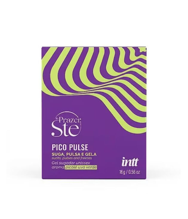 Pico Pulse Gel Sugador - INTT - Suga Pulsa Gela Picolé Uva Verde 16g