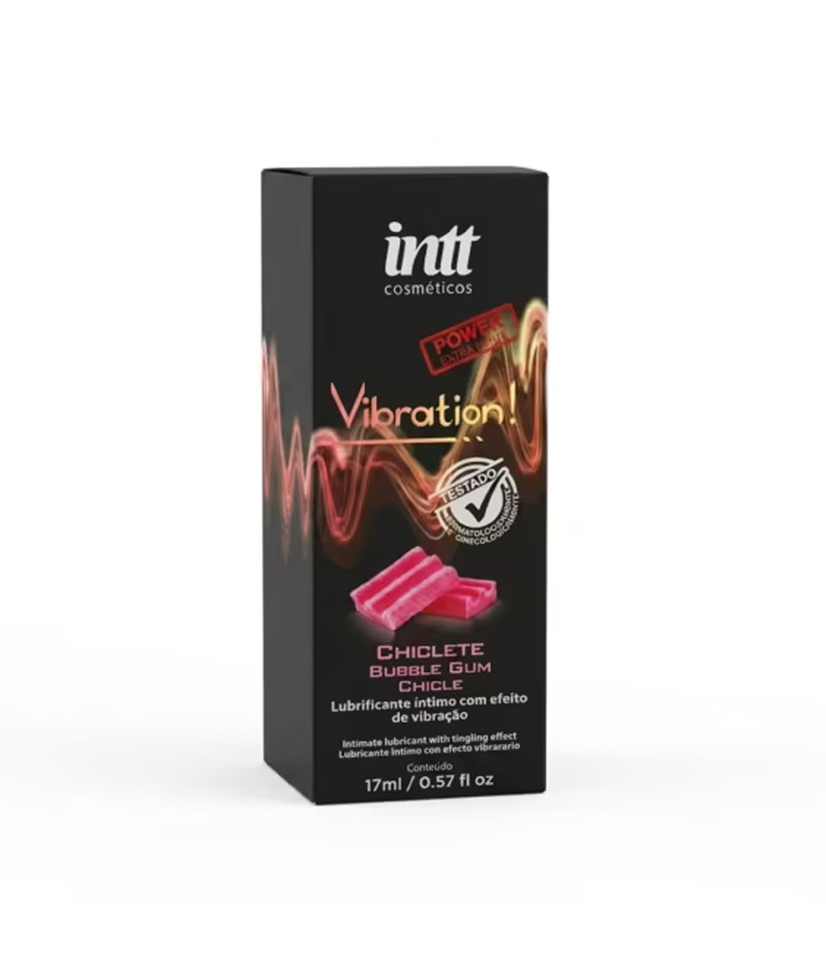 Vibration Power Chiclete - INTT - Lubrificante Íntimo com Efeito Vibração e Jambu 17ml