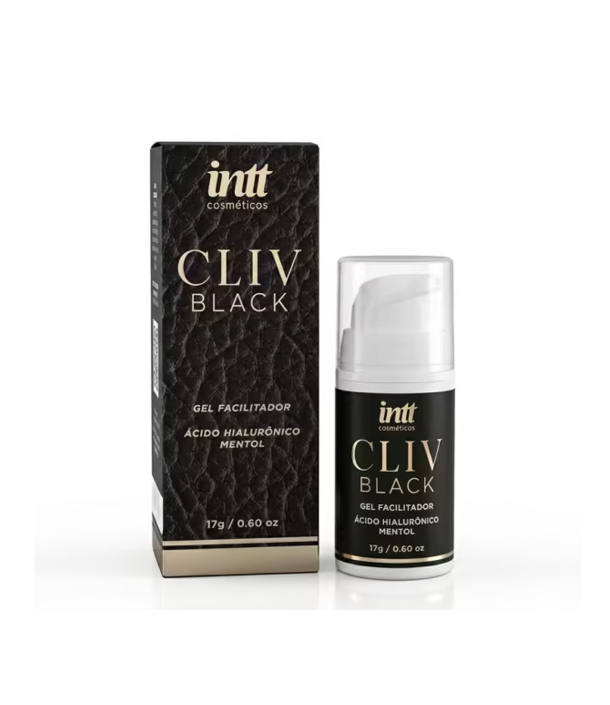 Cliv Black Gel Facilitador Premium - INTT - Ácido Hialurônico e Mentol 17g