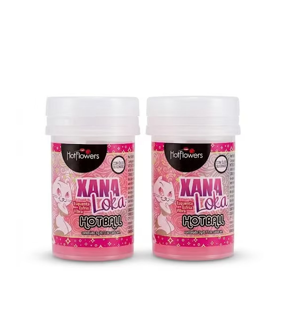 Xana Loka Hot Ball Bolinha Explosiva Esquenta Esfria Vibra Kit 2un