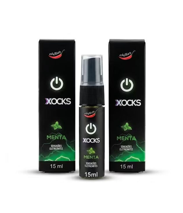 Chillies XOCKS Menta Gel Beijável Eletrizante Sensações Choques 15ml