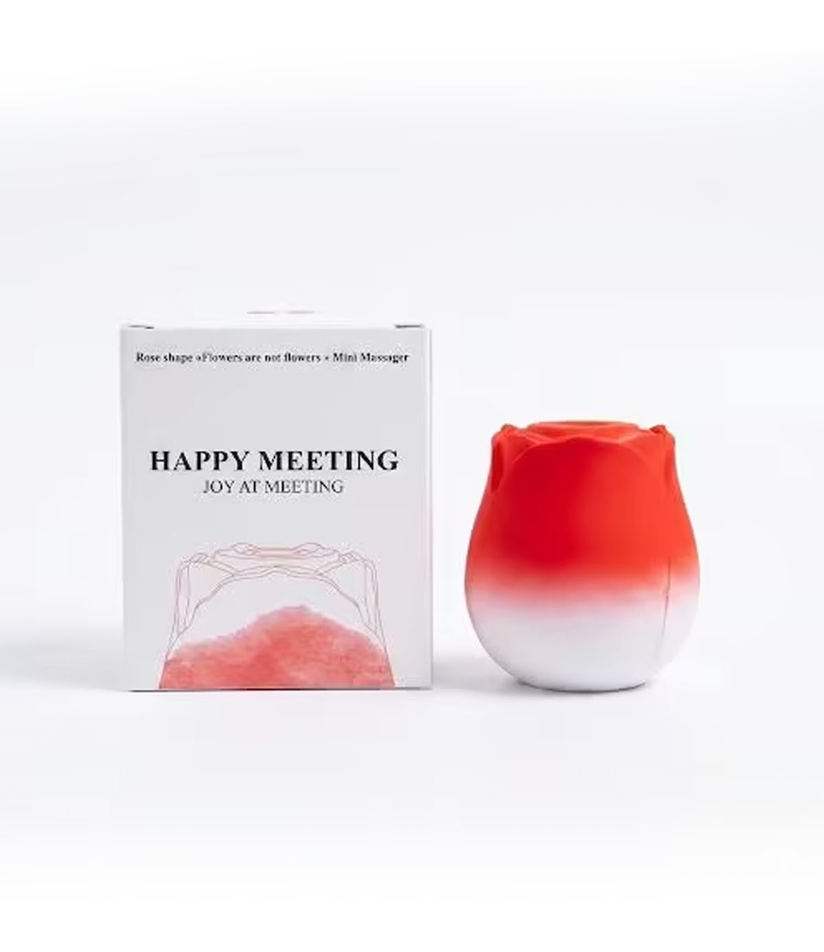 Rosa Estimuladora Clitoriano Sucção 10 Modos USB Recarregável Vermelho