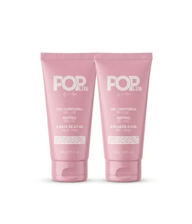 Lubrificante Íntimo Base Aquosa Transparente Sem Aroma - PopLub by S-Love Gel Corporal Neutro