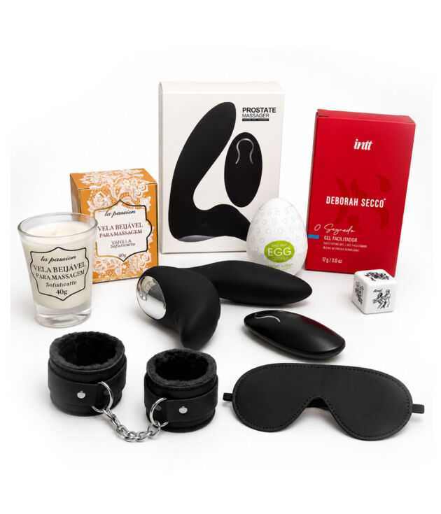 Kit Anal Sensorial Premium - Massageador de Próstata, Algemas e Cosméticos